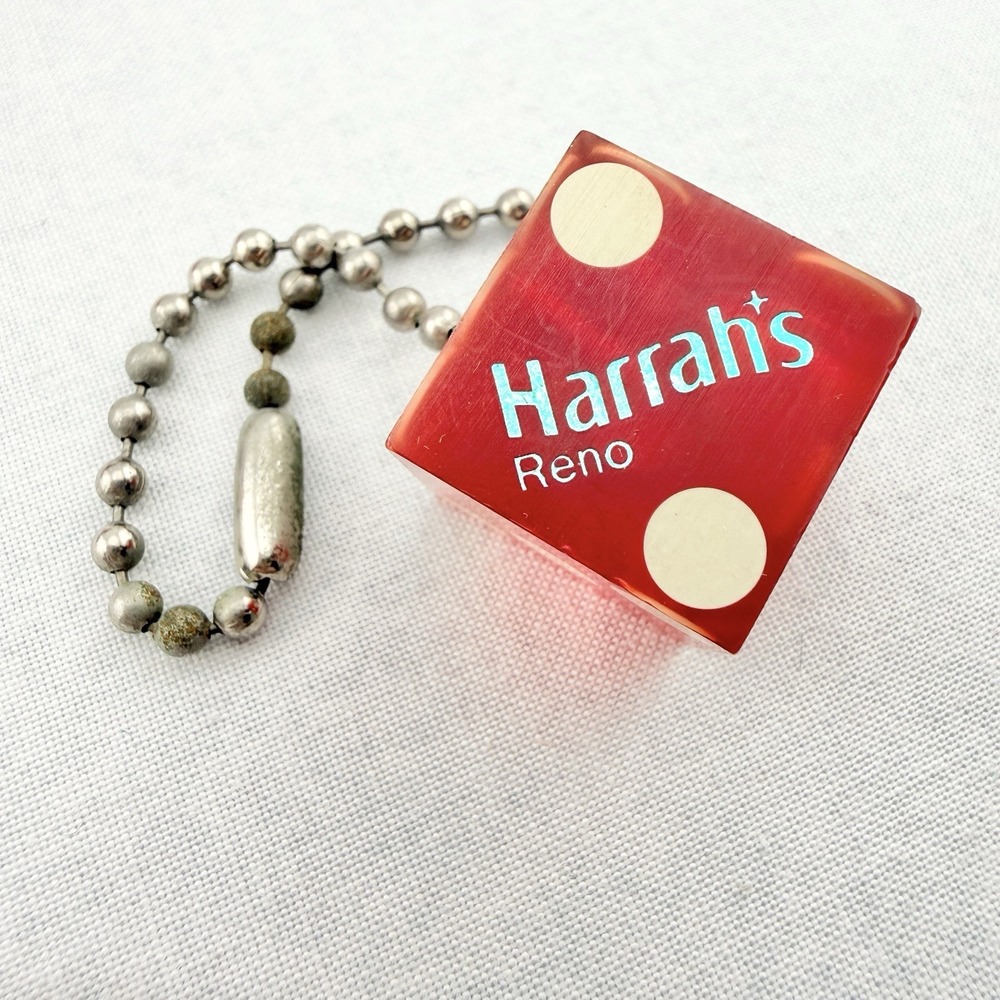 Vintage Casino Dice & Souvenir Key Chain Lot Las Vegas Reno NV Collection - Picture 3 of 8